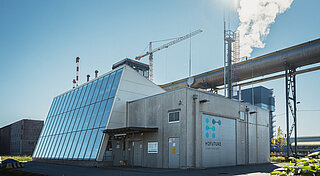 Verbund stellt den grünen Wasserstoff her, den Westfalen anschließend an Kunden in Österreich und Süddeutschland verteilt. Hier: Ein Elektrolyseur, den Verbund in Linz betreibt.
