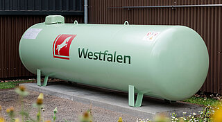 Westfalen Flüssiggastank auf Fundament