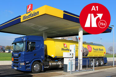 Westfalen LNG-Tankstelle Münster, A1, Ausfahrt 79a