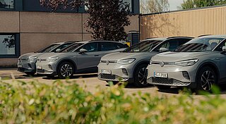 E-Auto Parkplatz auf Firmengelände