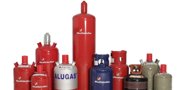 Propanflaschen von Westfalengas